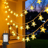 100 Led Star String Lights, 33Ft Plug In Fairy String Lights Waterproof, Extendable For Indoor, Outdoor, Wedding Party,