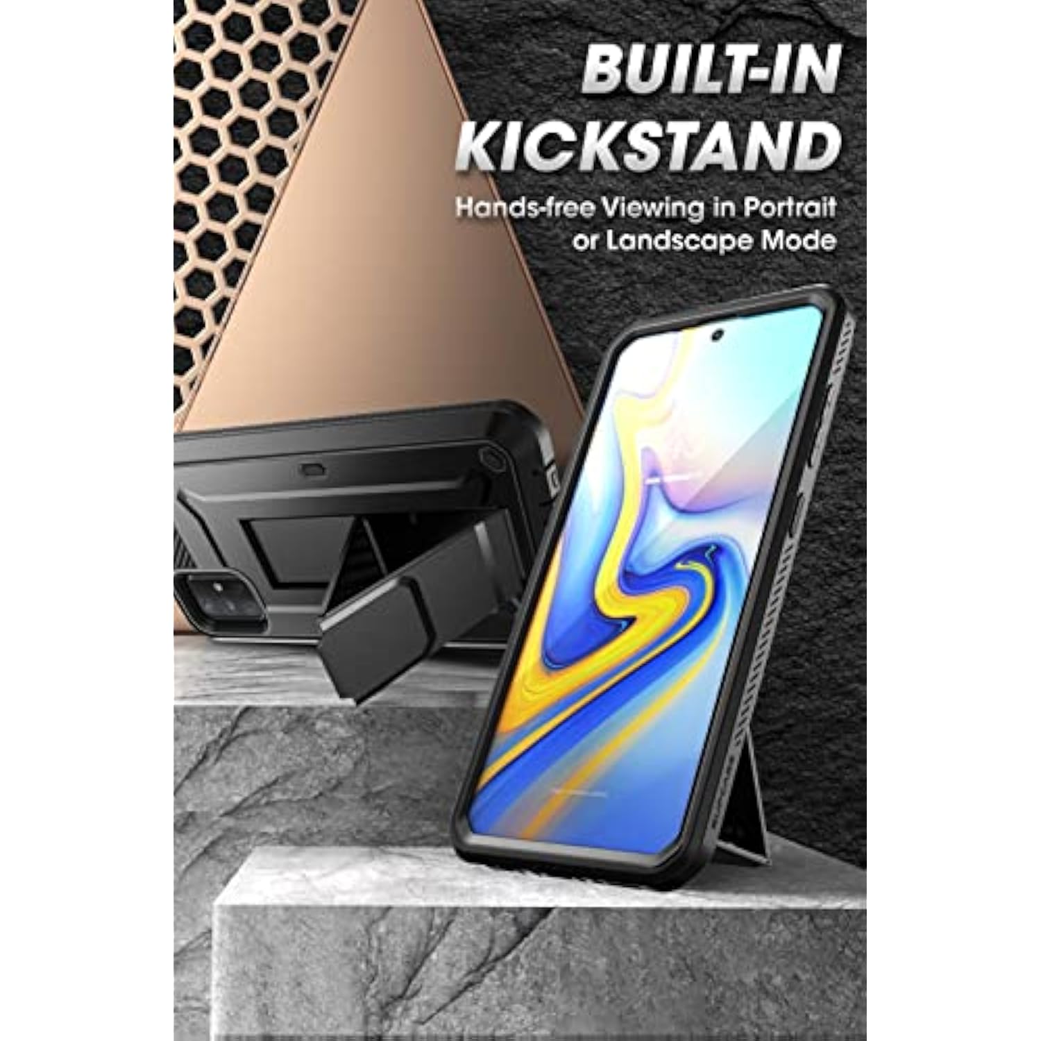 SUPCASE for Samsung Galaxy A71 5G Case [Not for A71 5G UW Verizon], [Built-in Screen Protector & Stand & Belt Clip] Full-Body Heavy Duty Rugged Protective Phone Case for Samsung A71 6.7", Black