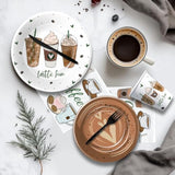 Coffee Party Decorations, Latte Fun Coffee Birthday Party Supplies, Paper Plates And Napkins Table Decorations, Cups, Tablecloth, Frappe Birthday Banner, Disposable Cutlery, Serves 24