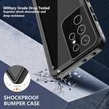 For Samsung Galaxy S21 Ultra Case,S21 Ultra Waterproof Case With Built-In Screen Protector Dustproof Shockproof 360 Full Body Underwater Case For Samsung S21 Ultra 5G 6.8Inch (2021) Black