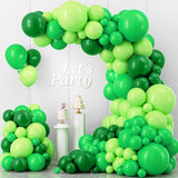 Green Balloon Garland Arch Kit, Latex Balloons 109Pcs Different Sizes 18/10/12/5 Inch, Party Balloons For Wedding Graduation Anniversary Green Jungle Forest Themed Birthday Party Decorations