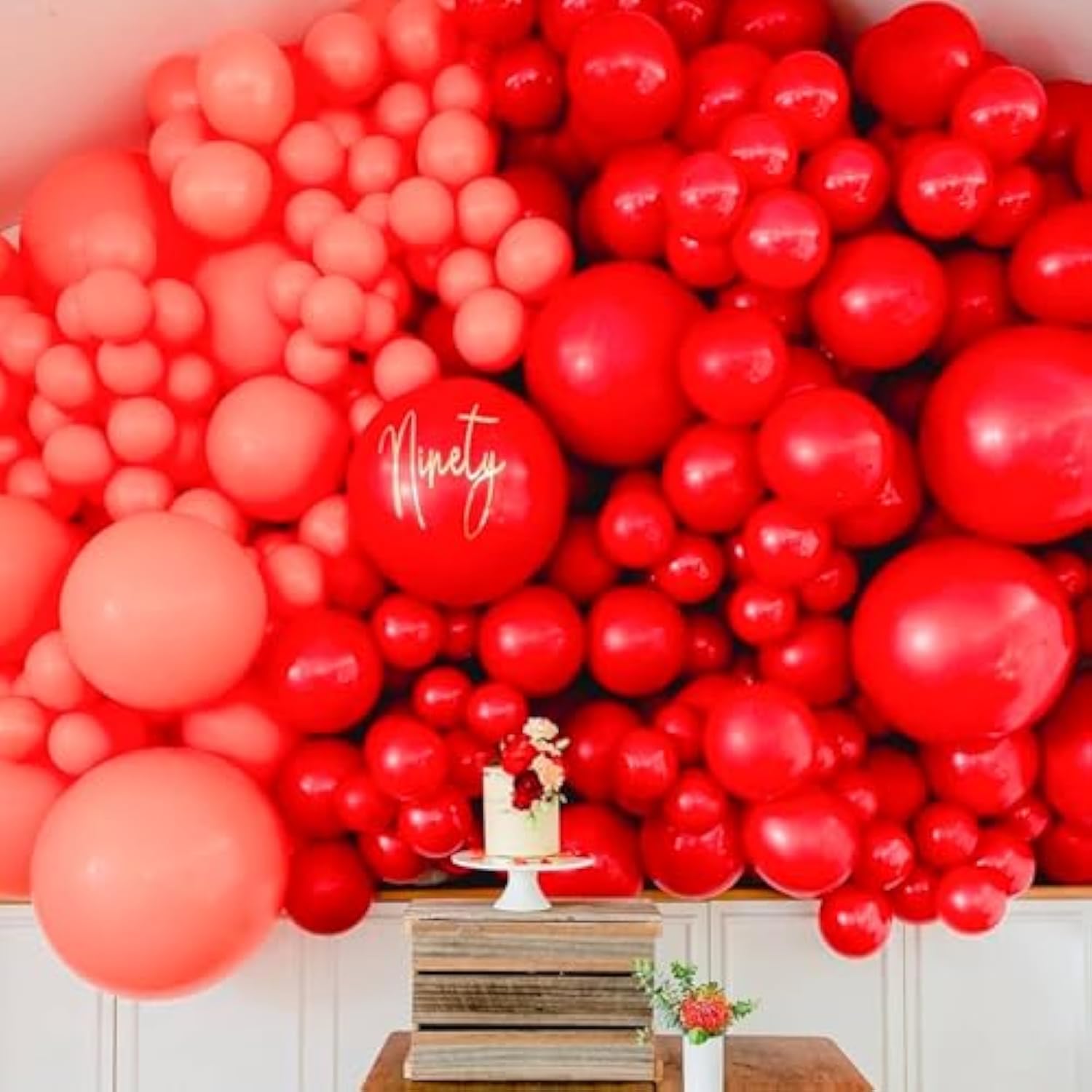 Red Balloons 99 Pcs Different Sizes Of 36 18 12 10 5 Inch Matte Red Latex Balloon Arch Kit Garland For Valentine'S Day Graduation Memorial Day Christmas Birthday Party Decorations Red-Y57