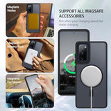 Samsung Galaxy S20 FE Magnetic Case Matte Shockproof Full Body Black