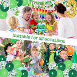 Dinosaur 3rd Birthday Decorations Three Rex Banner Balloons Toppers Tattoos