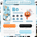 Halloween Baby Shower Decorations, "A Little Boo Is Almost Due" Banner & Balloons