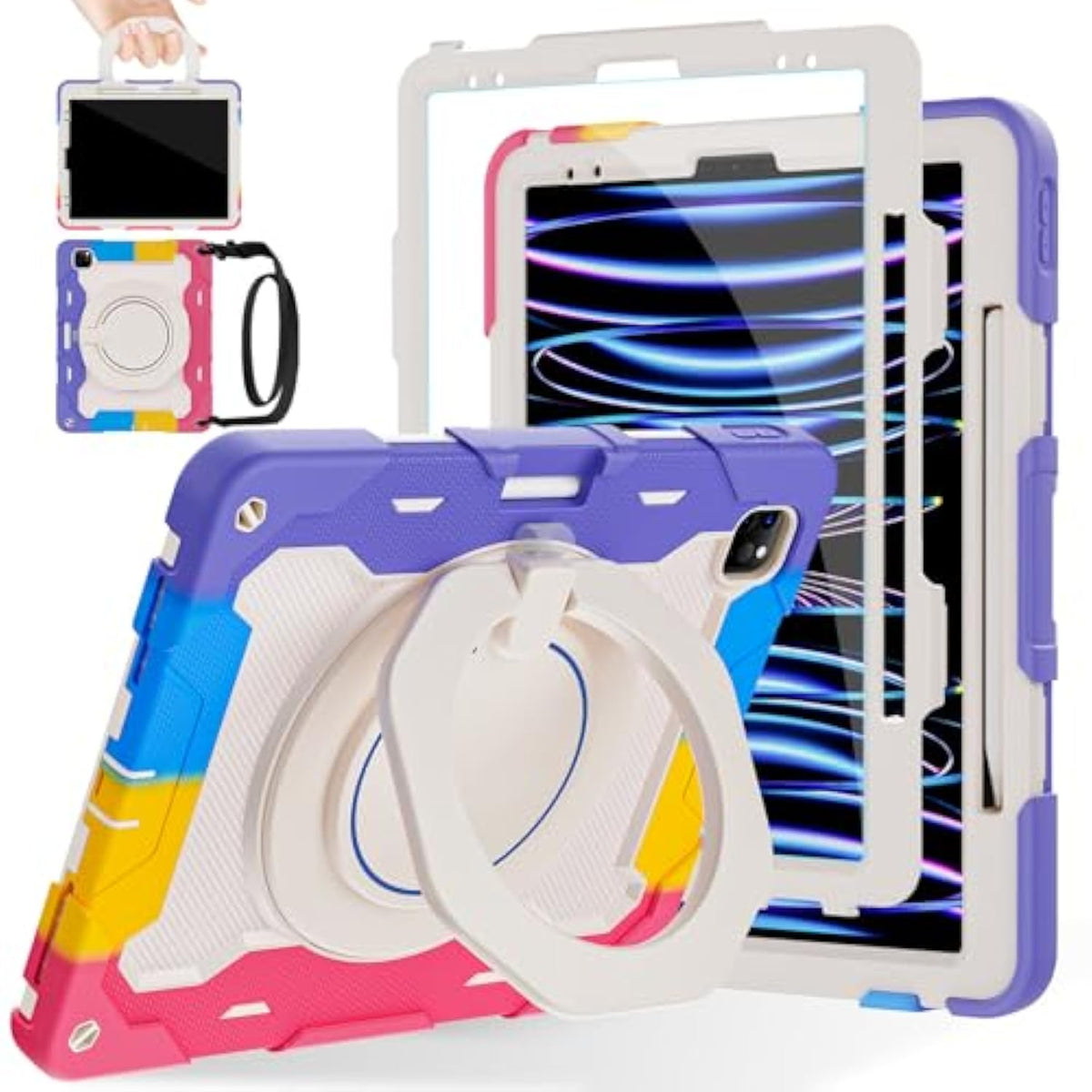 For Ipad Pro 12.9 Case 6Th 5Th 4Th 3Rd Generation ( 2022 2021 2020 2018 )For G