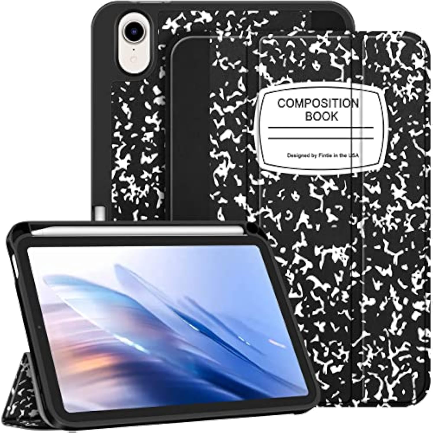 Fintie SlimShell Case for iPad Mini 6 2021 (8.3 Inch) - [Built-in Pencil Holde
