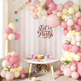 Pink And Yellow Balloons Arch Kit, 152 Pcs Pastel Light Pink Yellow Sand White Apricot Balloon For Birthday Baby Bridal Shower Wedding Bee Bear Themed Groovy Easter Party Decorations