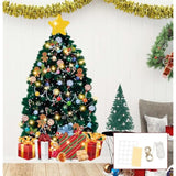 51 X 31 Inch Christmas Tree Bulletin Board Decoration Large Paper Christmas Tree With Fairy Light Xmas Wall Decor For Classroom Home Office Window Chalkboard Cardboard