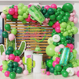 Cactus Fiesta Balloon Garland Kit: Hot Pink & Green Tropical Party Decor