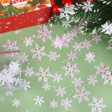 800Pcs Glitter Snowflake Confetti White Decorative Snowflake Scatter Confetti For Christmas Birthday Party Wedding Home Decoration