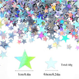 6000 Pcs Glitter Star Confetti With Diamond, 60G/2 Ounce 6Mm Christmas New Year Metallic Foil, Star Confetti For Party Wedding Decorations, Twinkle Sequins Scatter Star Confetti