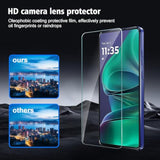 3+3 Pack For Motorola Moto G Power 2025 Screen Protector Tempered Glass With Camera Lens Protector, Protection Film 9H Hardness, Scratch Resistant, Case Friendly