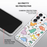 for  Galaxy S26 Ultra Clear Case, Fit for MagSafe, 6.6ft Military-Grade Shockproof Magnetic Protective Phone Cover,Dinosaur Land