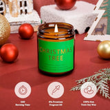 Christmas Candle Gift Set, 4 Pack 7 Oz Soy Scented Candles For Home, Holiday & Birthday Gift For Women & Men, Includes Christmas Tree, Cookies, Spices & Apple Cider, Winter Holiday Home Decor