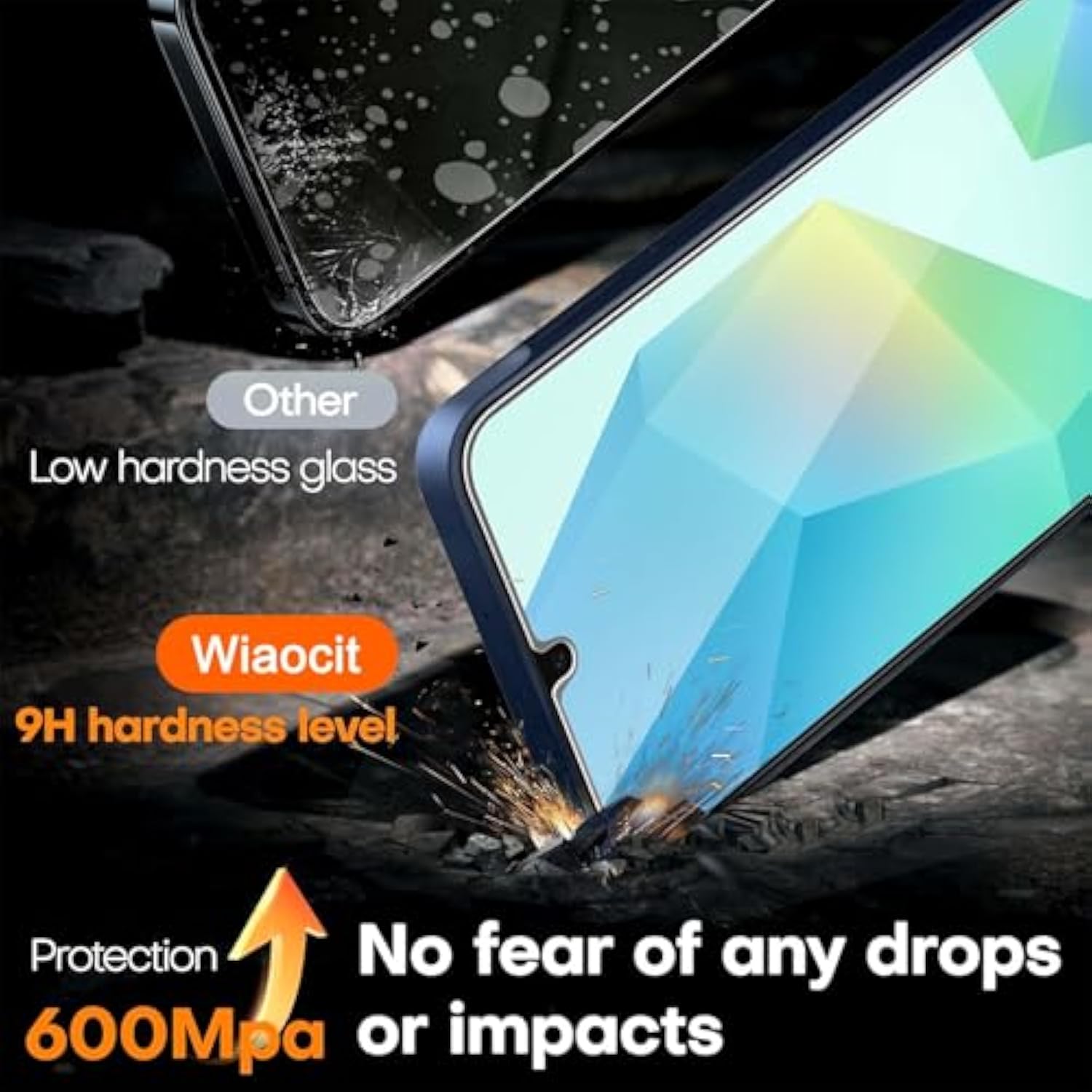 3-Pack Samsung Galaxy A16 5G Screen and Camera Tempered Glass Protector 9H