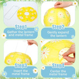 12 Pcs Spring Daisy Party Decorations Daisy Pastel Paper Hanging Lanterns 8 Inch Flower Round Lanterns For Spring Summer Party Office Classroom Decorations Indoor Outdoor