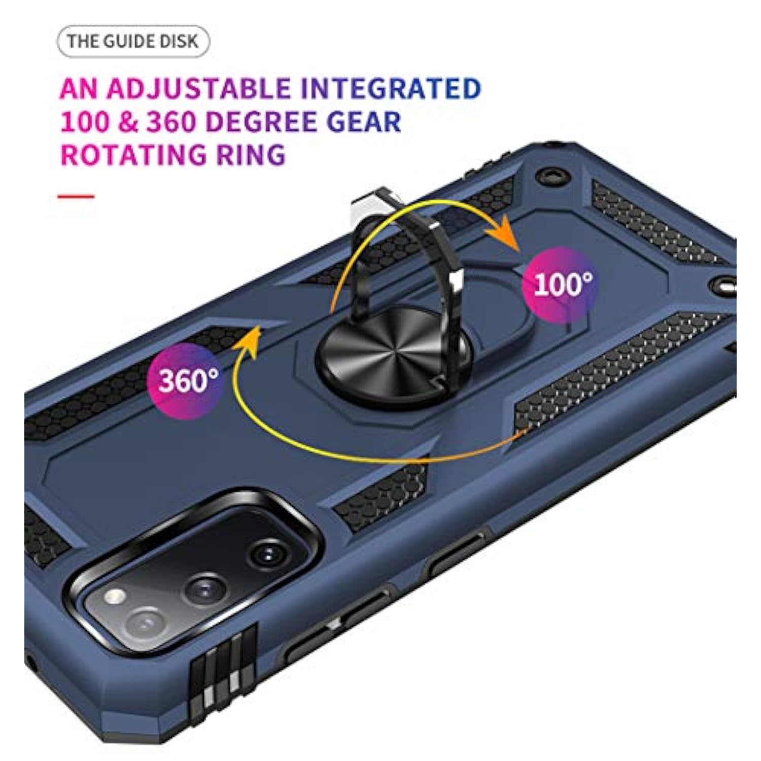 Samsung Galaxy S20 FE Case with Screen Protector, Military-Grade, Blue