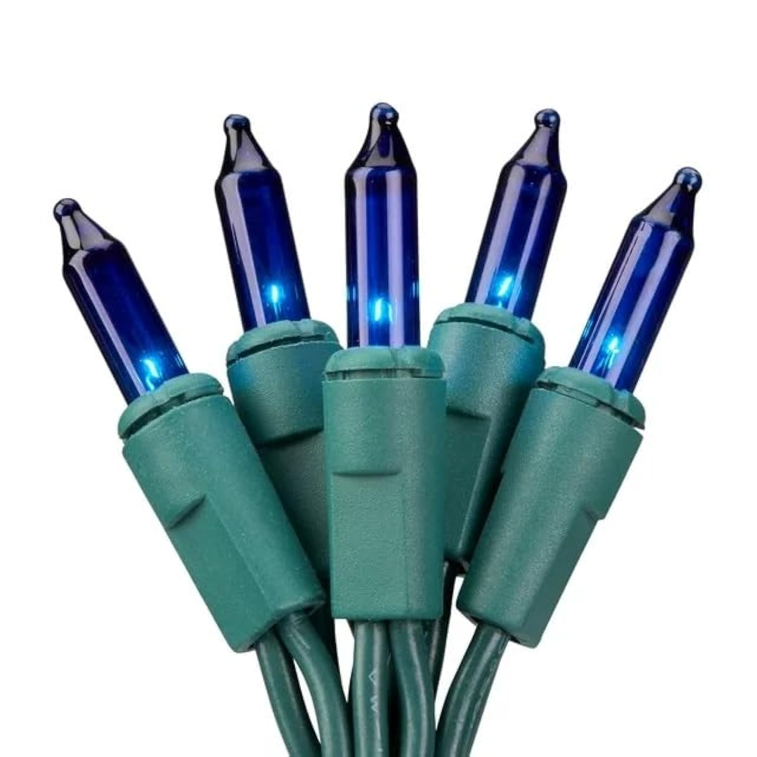 Holiday Pride Blue Christmas Lights With Green Wire - 100 Count Blue Christmas Tree Lights (22.5 Ft) - Indoor/Outdoor Us