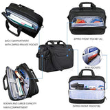 Laptop Bag Premium Laptop Briefcase Fits Up To 17.3 Inch Laptop Expandable Waterrepellent Shoulder Messenger Bag Computer Bag For Travel/Business/Men/Womenblack