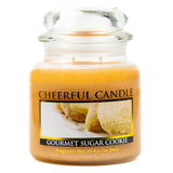 A Cheerful Giver - Gourmet Sugar Cookie Scented Glass Jar Candle (16 oz) with Lid & True to Life Fragrance Made in USA