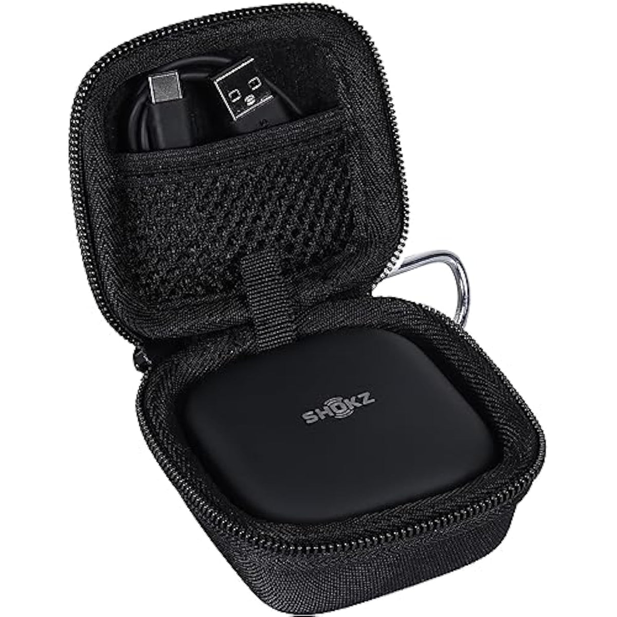 co2CREA Hard Case Replacement for SHOKZ New OpenFit 2 / OpenFit Air/OpenFit Open-Ear True Wireless Bluetooth Headphones with Microphone, Black