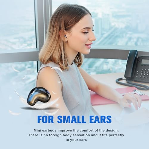 Invisible Earbuds Wireless Bluetooth, Discreet Smallest Hidden Tiny Bluetooth Mini Micro Earbuds for Work, Invisible Sleep Wireless Earphone
