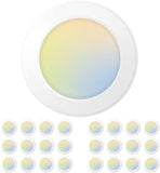 6 Pack 12 Inch LED Ceiling Lights 3200LM 5CCT Adjustable Flush Mount Fixtures
