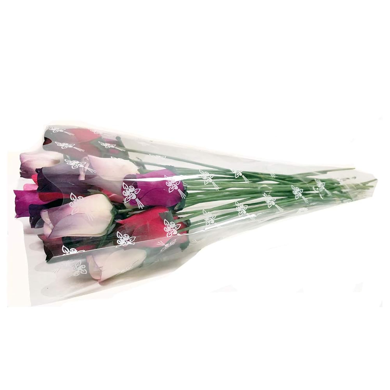 Shop Zoombie 24 Realistic Wooden Roses – Berry Rose Buds (1091)