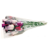 Shop Zoombie 24 Realistic Wooden Roses – Berry Rose Buds (1091)