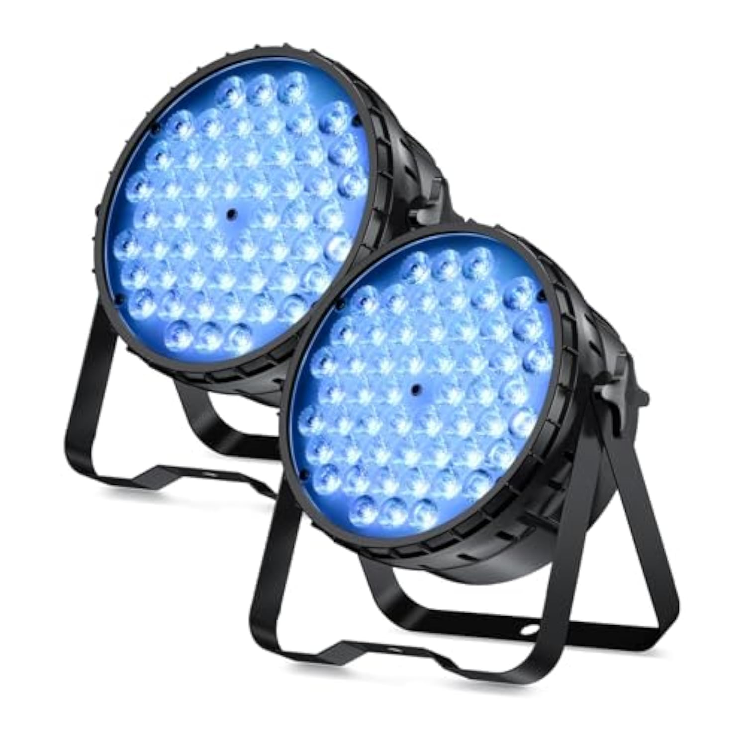 Dj Light 2 Pack, 54X3W Led Par Lights, Dmx Stage Lights Sound Activated, Strobe Wash Lighting For Wedding, Church, Party, Club, Concert And Festival Events (2)