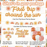 Boho Sun Party Decorations First Trip Around The Sun Banner Boho Sun 1