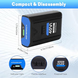40V 6.0Ah Replacement Battery For Kobalt 40V Battery Max Kb-540-06 Kb440-06? Kb240-06 Kb2540C-06 Kb640-03 Replacement For Kobalt 40V Lithium Battery