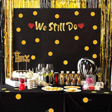 We Still Do - Happy Anniversary Gold Glitter Banner – 5Th, 10Th, 15Th, 20Th, 25Th, 30Th, 40Th, 50Th Anniversary Party Supplies, Gifts And Decorations