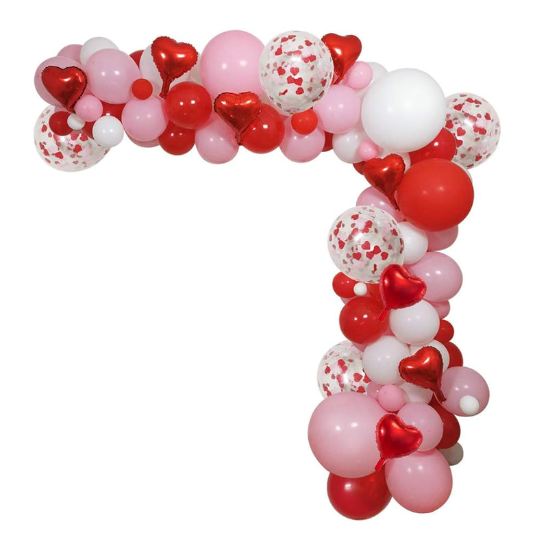 Valentines Day Party Balloons Arch And Garland, 110 Pcs Valentines Col