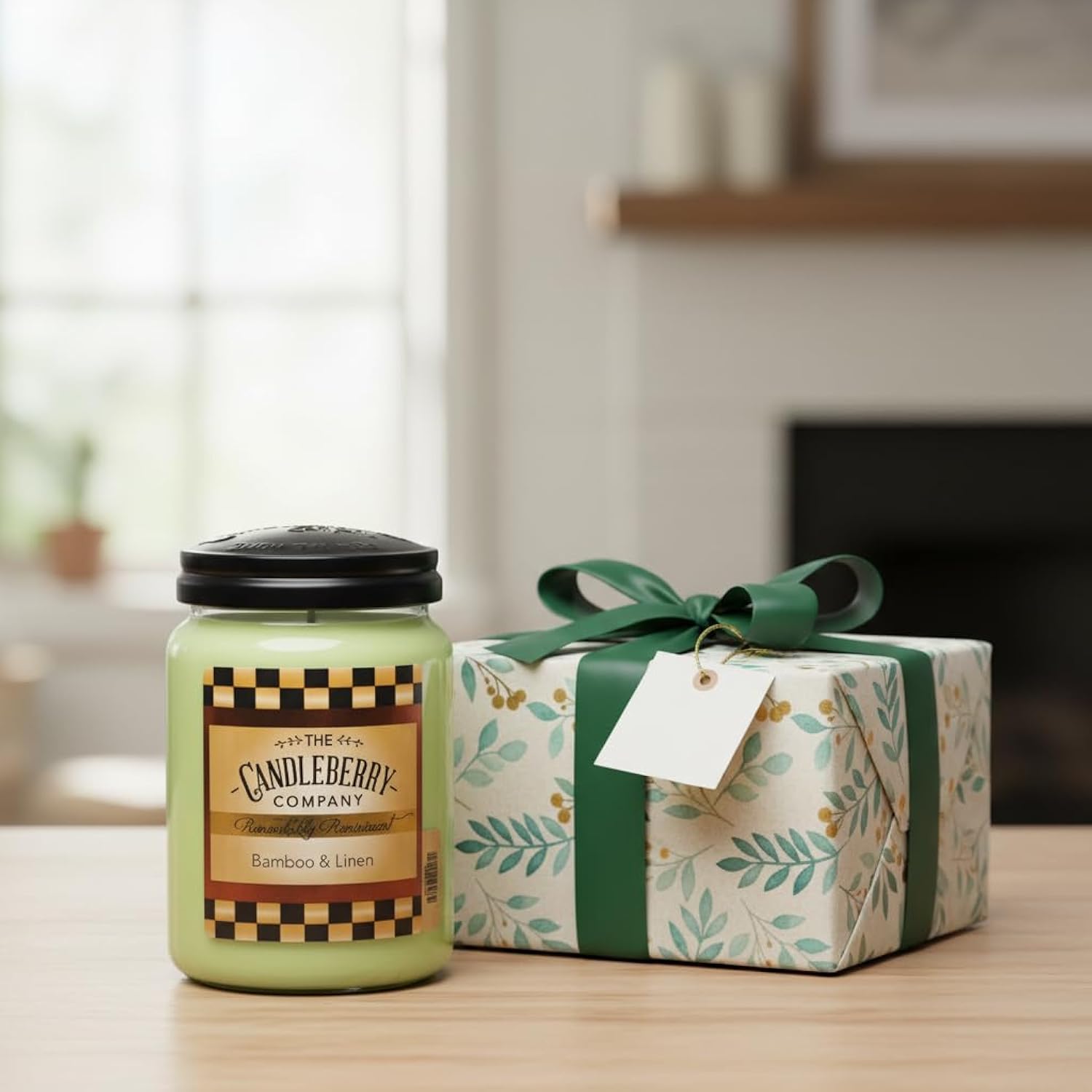 Candleberry Candles | Bamboo & Linen Candle | Best Candles On The Market | Hand Poured In The Usa | Highly Scented & Long Lasting | Large Jar