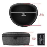 Geekria Shield Headphones Case Compatible with Audio-Technica ATH-M50X, ATHM70X, ATH-M50XBT2, ATH-M30X, Replacement Hard Shell Travel Carrying Bag with Cable Storage (Dark Grey)