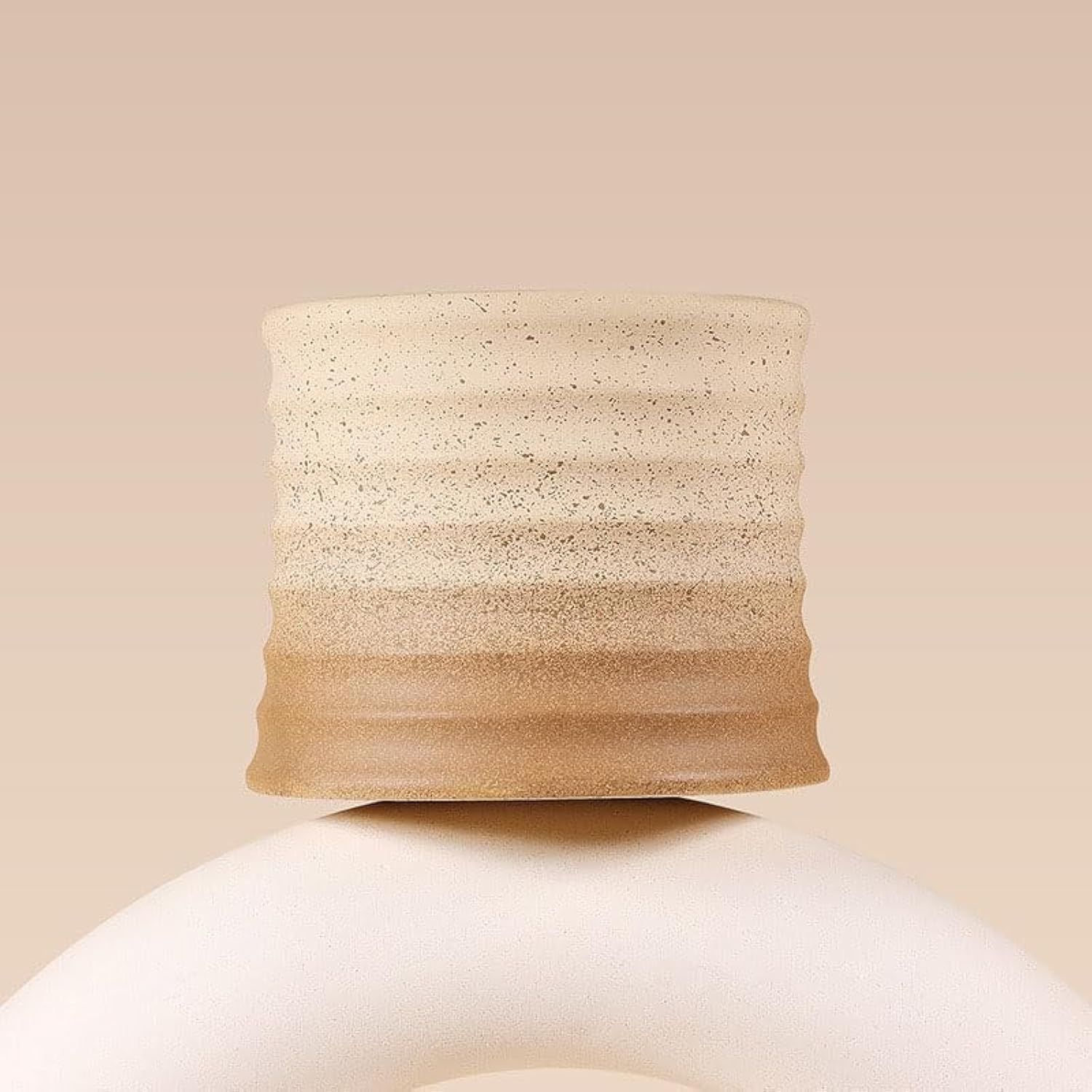 Luxury Scented Candle With Textured Ceramic Jar. Aromatherapy. Candle For Christmas, New Year, Housewarming. Birthday. Present For Women And Men. Aroma. Sandalwood (Sandalwood)
