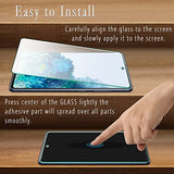 (2 Pack Designed for  Galaxy S20 FE, Galaxy S20 FE 5G, Galaxy S20 FE 5G UW Tempered Glass Screen Protector, 9H Hardness, Support Fingerprint