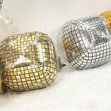 Disco Ball Balloons Gold Silver 4PC,Foil Disco Balloons 22 Inch