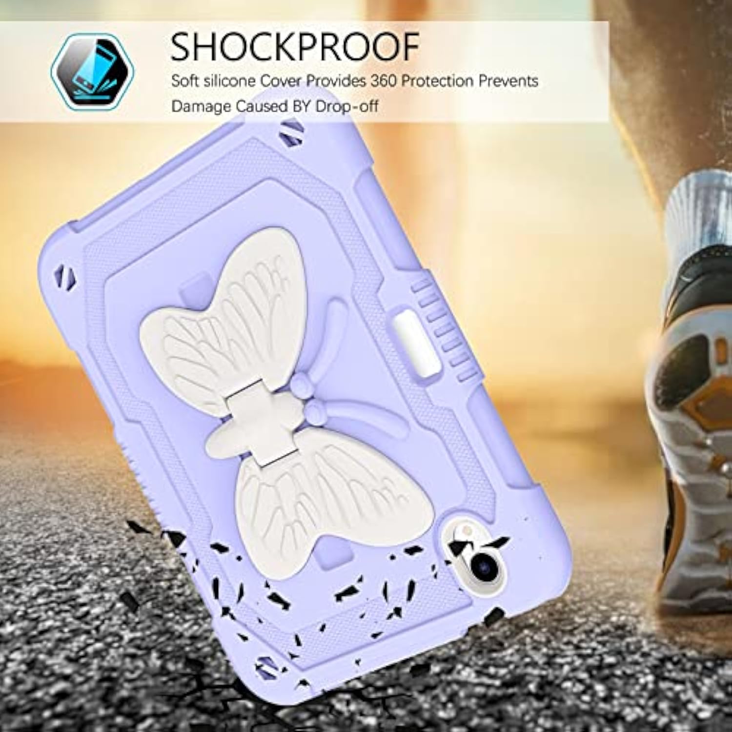 Ipad Mini 6 Case, 2021 Ipad Mini 6Th Generation Case With Pencil Holder 2 In 1