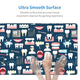 Dental Seamless Large Gaming Mouse Pad 31.5"X11.8" Waterproof Non-Slip Desk Mat For Office/Gaming Keyboard And Mouse With Rubber Base For Home And Work