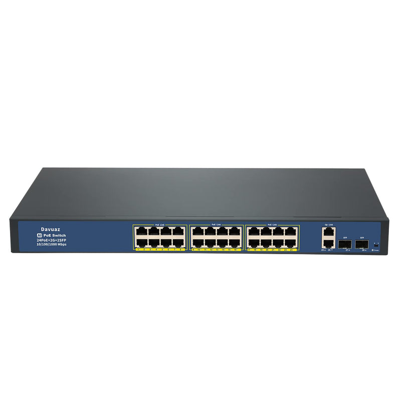 Gigabit Poe Switch With 24 Poe+ Port, 2 Gigabit Uplink Port And 2 Sfp Port, Ie