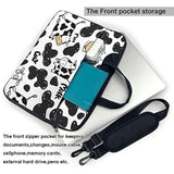 Laptop Bag Laptop Case 15.6 Inch Computer Bags Cute Funny Cow Printed Padded Sleeve Cover For Women Men