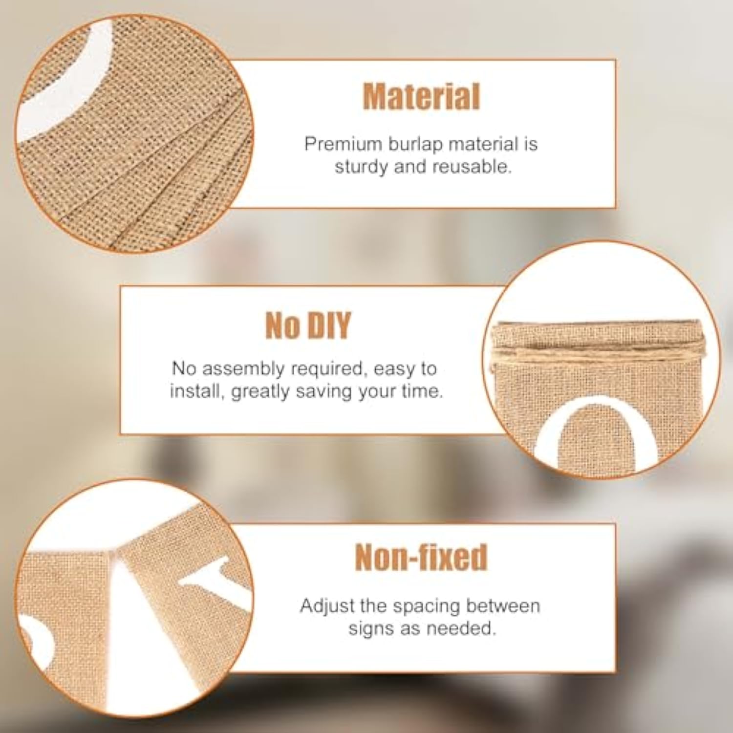 Baby Burlap Banner, Rope 78 Inch Oh Baby Burlap Banner Backdrop Baby Sign For Baby Shower Decorations