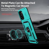 Moto G 2025 Case with Camera Lens Cover, HD Screen Protector, 10 FT Military Grade Drop Protection, Magnetic Ring Holder Kickstand Phone Case for Motorola Moto G 2025, Ice Green