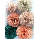 Birthday Decorations For Women Girls With Emerald Green Dusty Rose Pin
