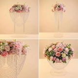 Wedding Decorations Party Decorations Event Decor Acrylic Wedding Centerpiece Flower Stand (Acrylic, Tall 80*60Cm)