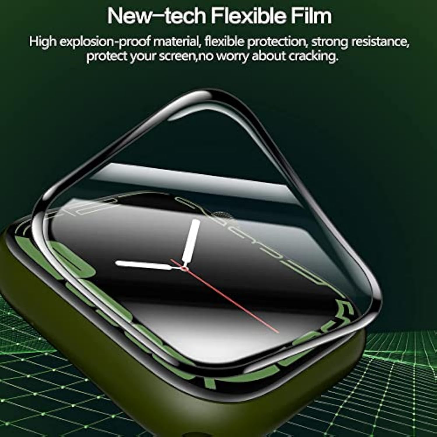 Compatible For Zoskvee P95 Smart Watch Screen Protector, [3 Pack] 3D Full Coverage Pet Soft Screen Protector Film Compatible For Zoskvee P95 2.0" Smart Watch/Popglory P95 2.01'' Smartwatch/P95 Smart Watch (3 Pack)