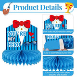12PCS Father's Day Honeycomb Centerpieces Dad's Day Tables Decorations Honeycomb Balls Happy Fathers Day Themed Party Supplies for Dad's Birthday Family Home Party Decor Favor for Photo Backdrop
